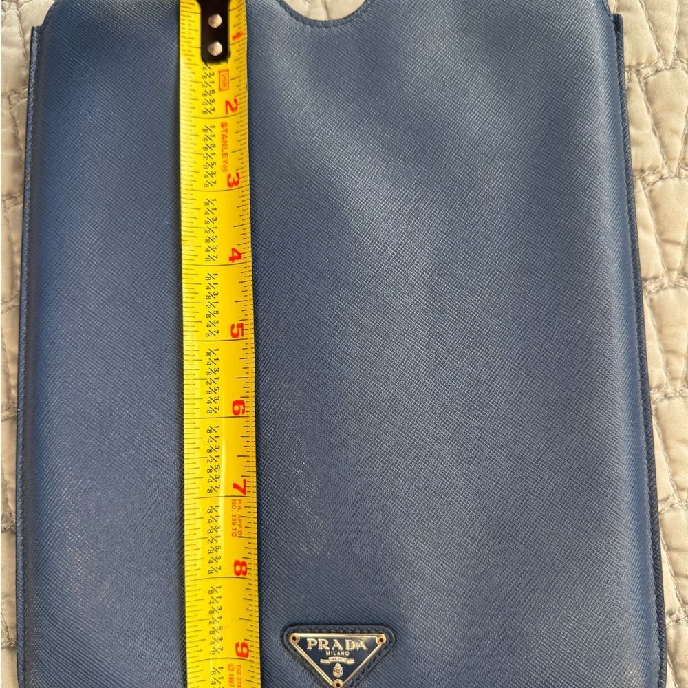 Prada  Blue Saffiano Leather IPAD Case - Picture 3 of 5